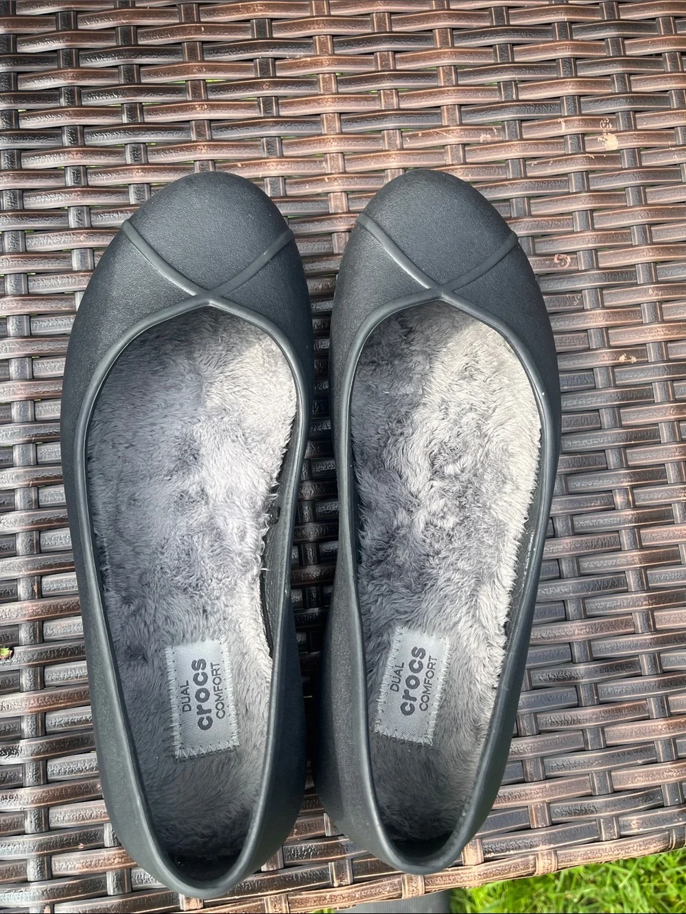 CROCS Women’s Black Lined Ballet Flat